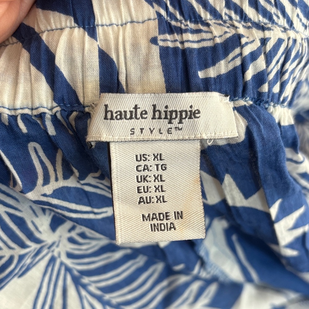 Haute Hippie coastal tropical beach pants - Picture 2 of 2